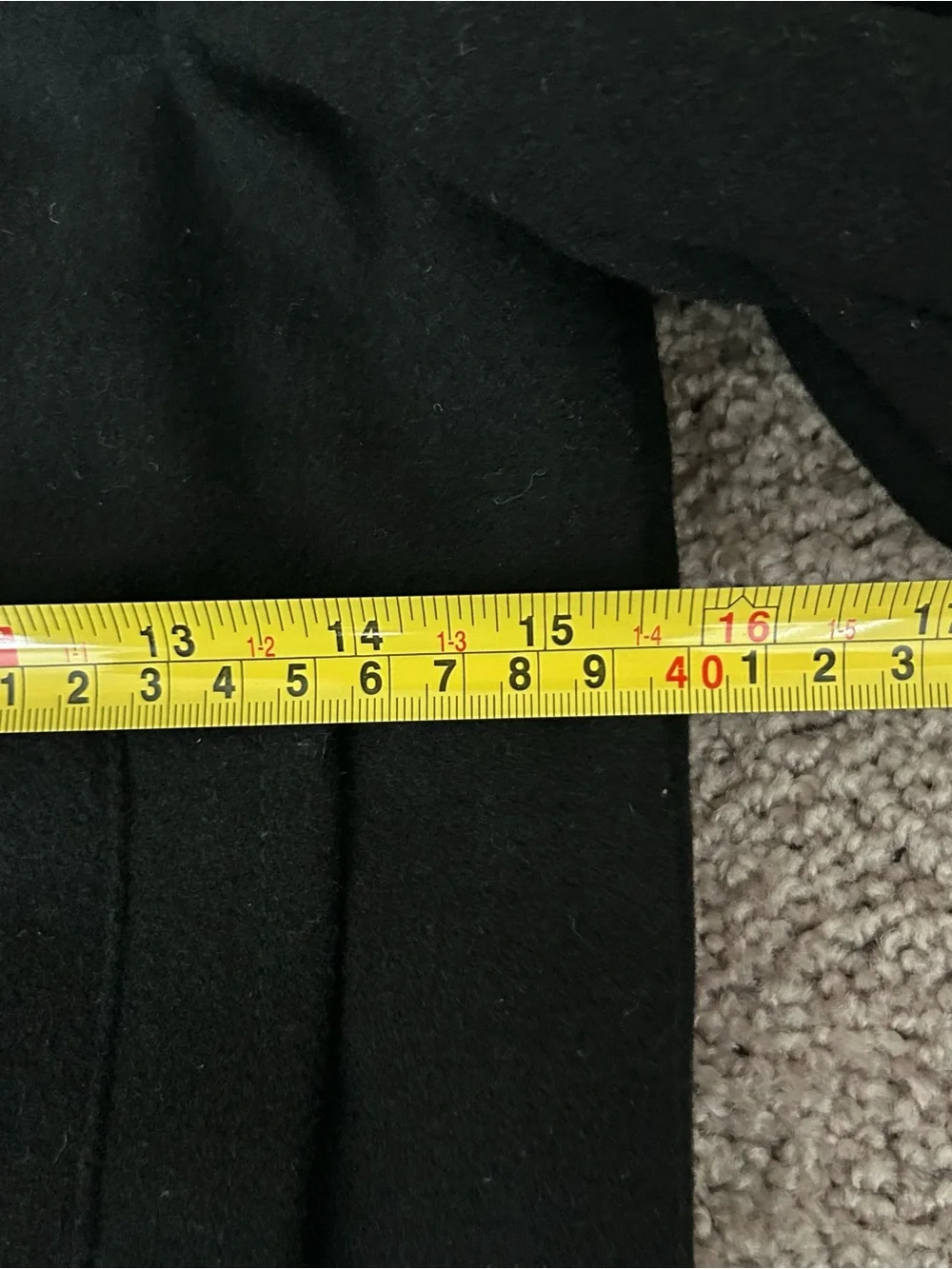 Gap Wool Blend Pea Coat Button Up Kids Small 6-7 Black Dressy VTG